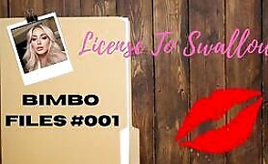 License To Swallow – Bimbo Files N001 – A Sissy Caption Story