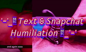 Text And Snapchat Humiliation – An Amateur Cuckold Story