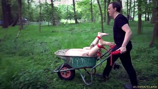 Rough Bondage Trap: 18yo Redhead Submissive