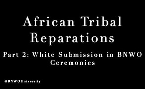 African Tribal Reparations – Part 2 – White Submission In BNWO Ceremonies