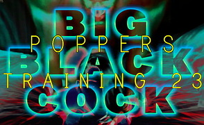 Big Black Cock Poppers Training 23