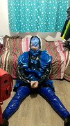 PVC Latex Sissy maid does short breathplay and vibrater