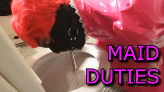 Sissy Maid Toilet Brush Gag
