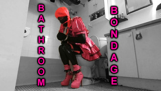 Sissy Maids Bathroom Bondage, Locked to Toilet