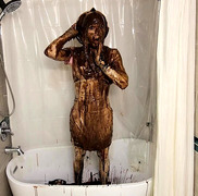 WAM Chocolate and fluff covered sissy crossdresser