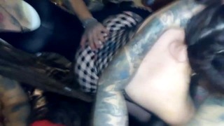 Tranny Sunshyne Spitroast Fuck