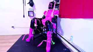 Sissy Maid Self Bondage Chair Strapped