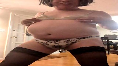 Sissy Husband In Wife’s Panties!