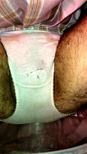 Pissing my dirty pink panties