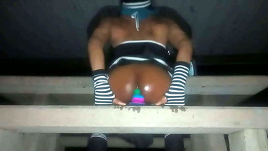 Phat Bubble Booty Goth Riding Dildo